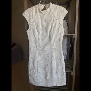 Silence+noise embroidered kimono style mini dress